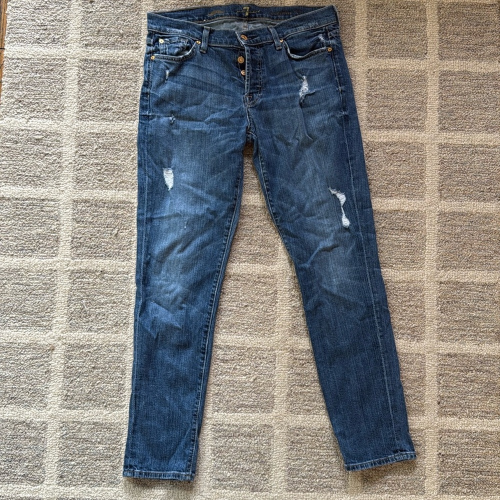 7 For All Mankind Josephine Skinny Boyfriend Jeans